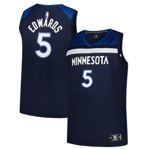 Amazing Anthony Edwards Minnesota Timberwolves Big & Tall Fast Break Jersey Icon Edition Navy