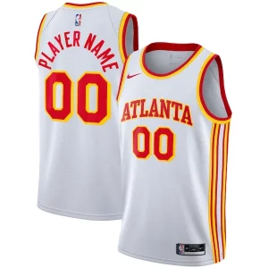 Amazing Atlanta Hawks Nike 2020/21 Swingman Custom Jersey Association Edition White