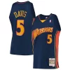 Amazing Baron Davis Golden State Warriors 2006/07 Hardwood Classics Swingman Jersey Navy