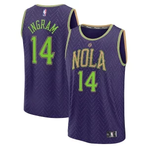 Amazing Brandon Ingram New Orleans Pelicans 2024/25 Fast Break Player Jersey City Edition Purple