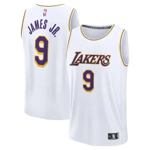 Unique Bronny James Los Angeles Lakers Fast Break Replica Player Jersey Association Edition White