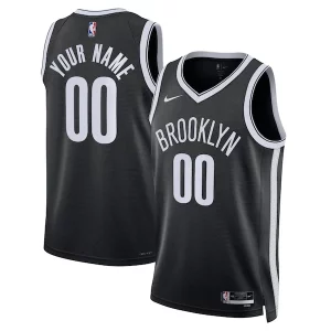 Amazing Brooklyn Nets Nike Unisex Swingman Custom Jersey Black Icon Edition