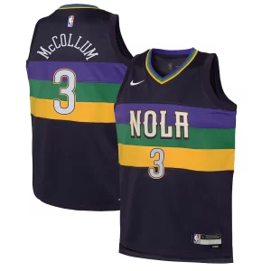 Amazing CJ McCollum New Orleans Pelicans Nike Youth Swingman Jersey City Edition Purple