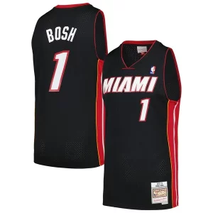 Amazing Chris Bosh Miami Heat 2012/13 Hardwood Classics Swingman Jersey Black