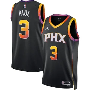 Amazing Chris Paul Phoenix Suns Jordan Brand Unisex Swingman Jersey Statement Edition Black