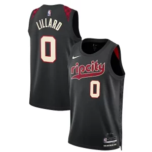 Amazing Damian Lillard Portland Trail Blazers Nike Unisex 2023/24 Swingman Jersey Black City Edition