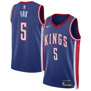 Amazing De'Aaron Fox Sacramento Kings Nike Unisex 2024/25 Swingman Player Jersey City Edition Blue
