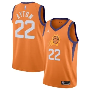 Amazing Deandre Ayton Phoenix Suns Jordan Brand 2020/21 Swingman Jersey Statement Edition Orange