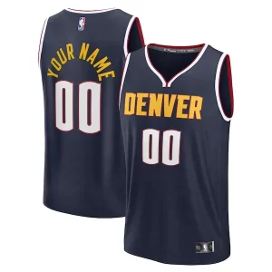 Amazing Denver Nuggets Fast Break Custom Jersey Icon Edition Navy/Blue