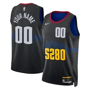 Amazing Denver Nuggets Nike Unisex 2023/24 Custom Swingman Jersey Black City Edition