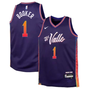 Amazing Devin Booker Phoenix Suns Nike Youth Swingman Replica Jersey City Edition Purple