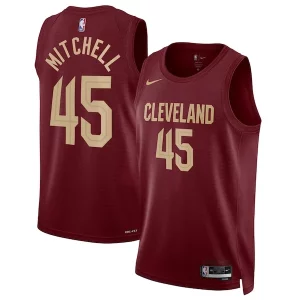 Amazing Donovan Mitchell Cleveland Cavaliers Nike Unisex Swingman Jersey Icon Edition Wine/White