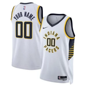 Amazing Indiana Pacers Nike Unisex Swingman Custom Jersey White Association Edition