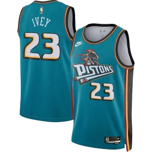 Amazing Jaden Ivey Detroit Pistons Nike Swingman Jersey Classic Edition Teal