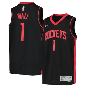 Amazing John Wall Houston Rockets Nike Youth 2020/21 Swingman Player Jersey Earned Edition Black