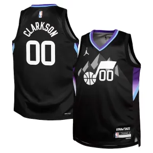 Amazing Jordan Clarkson Utah Jazz Jordan Brand Youth Swingman Jersey Statement Edition Black