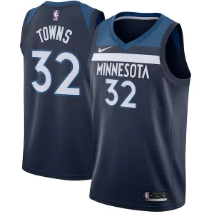 Amazing Karl Anthony Towns Minnesota Timberwolves Nike Swingman Jersey Navy Icon Edition