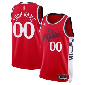 Amazing LA Clippers Jordan Brand Unisex 2024/25 Custom Swingman Jersey Statement Edition Red