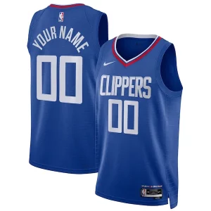 Amazing LA Clippers Nike Unisex Swingman Custom Jersey Royal Icon Edition