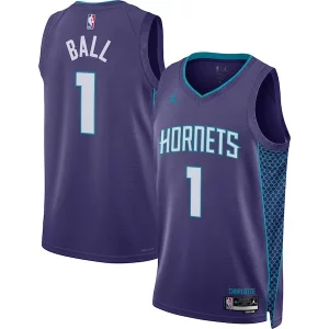 Amazing LaMelo Ball Charlotte Hornets Jordan Brand Unisex Swingman Jersey Statement Edition Purple