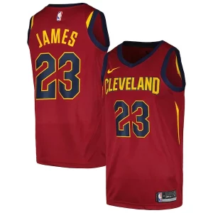 Amazing LeBron James Cleveland Cavaliers Nike Swingman Player Jersey Icon Edition Wine