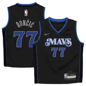 Amazing Luka Dončić Dallas Mavericks Nike Preschool Swingman Replica Jersey City Edition Black