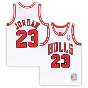 Amazing Michael Jordan Chicago Bulls Preschool 1997/98 Hardwood Classics Authentic Jersey White/Black/Red