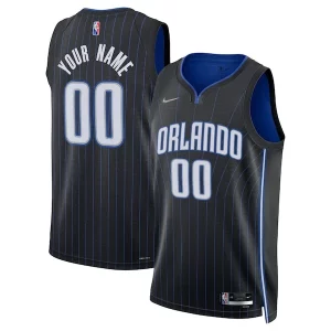 Amazing Orlando Magic Nike 2021/22 Diamond Swingman Custom Jersey Icon Edition Black