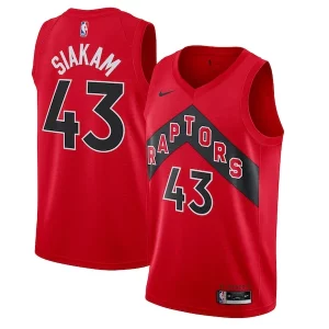 Amazing Pascal Siakam Toronto Raptors Nike 2020/21 Icon Swingman Jersey Red