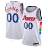 Amazing Philadelphia 76ers Nike Unisex 2024/25 Custom Swingman Jersey City Edition White