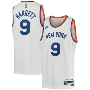 Amazing RJ Barrett New York Knicks Nike Youth 2021/22 Swingman Player Jersey Classic Edition White