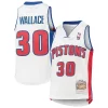 Amazing Rasheed Wallace Detroit Pistons Youth 2003/04 Hardwood Classics Swingman Jersey White