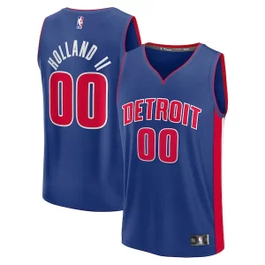 Amazing Ron Holland II Detroit Pistons Youth Fast Break Replica Player Jersey Icon Edition Blue