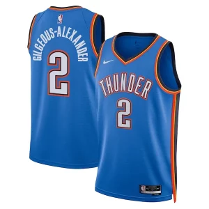 Amazing Shai Gilgeous Alexander Oklahoma City Thunder Nike Unisex Swingman Replica Jersey Icon Edition Blue