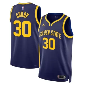 Amazing Stephen Curry Golden State Warriors Jordan Brand Unisex Swingman Jersey Statement Edition Navy