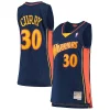Amazing Stephen Curry Golden State Warriors Women's 2009 10 Hardwood Classics Swingman Jersey Navy