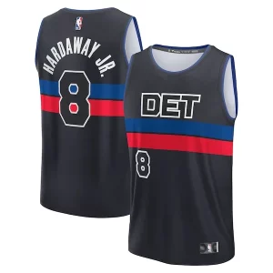 Amazing Tim Hardaway Jr. Detroit Pistons Fast Break Player Jersey Statement Edition Black