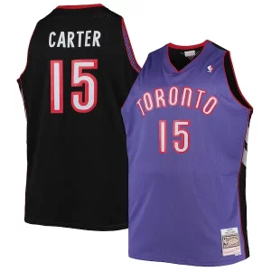 Amazing Vince Carter Toronto Raptors Big & Tall 1999/00 Hardwood Classics Swingman Jersey Purple/White
