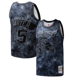 Amazing Vince Carter Toronto Raptors Hardwood Classics 1998/99 Tie Dye Swingman Jersey Black