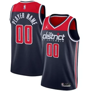 Amazing Washington Wizards Jordan Brand Swingman Custom Jersey Statement Edition Navy