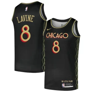 Amazing Zach LaVine Chicago Bulls Nike Swingman Player Jersey City Edition Black