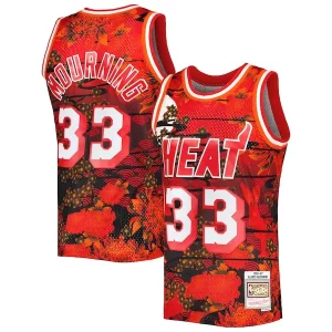 Chic Alonzo Mourning Miami Heat 1996/97 Hardwood Classics Lunar New Year Swingman Jersey Red