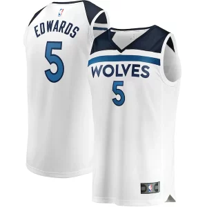 Chic Anthony Edwards Minnesota Timberwolves Youth Fast Break Replica Player Jersey Association Edition White