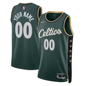 Chic Boston Celtics Nike Unisex 2022/23 Swingman Custom Jersey City Edition Kelly Green