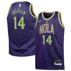 Chic Brandon Ingram New Orleans Pelicans Nike Youth 2024/25 Swingman Player Jersey City Edition Purple