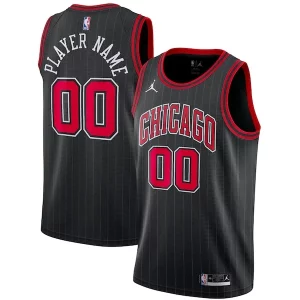 Chic Chicago Bulls Jordan Brand Swingman Custom Jersey Statement Edition Black