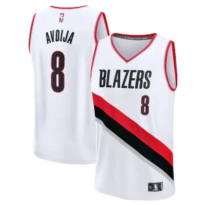 Stylish Deni Avdija Portland Trail Blazers Fast Break Replica Player Jersey Association Edition White