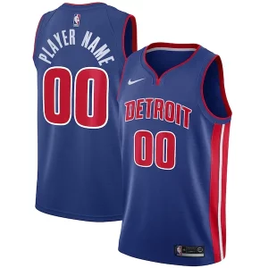 Chic Detroit Pistons Nike Swingman Custom Jersey Blue Icon Edition