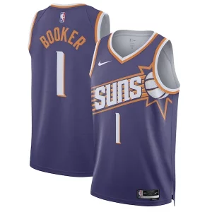 Chic Devin Booker Phoenix Suns Nike Unisex Swingman Jersey Icon Edition Purple/White