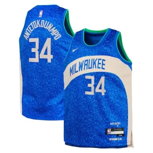Chic Giannis Antetokounmpo Milwaukee Bucks Nike Youth Swingman Replica Jersey City Edition Royal